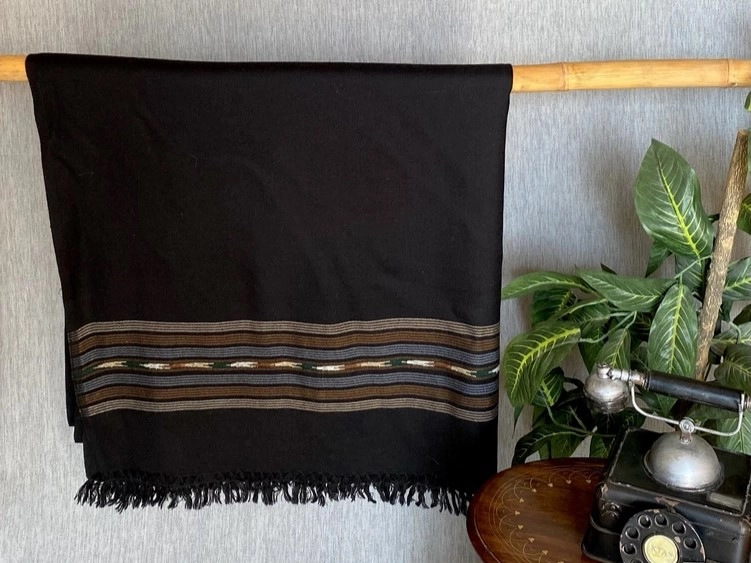 Black Cashmere Blanket Produced in Swat Valley Pakistan