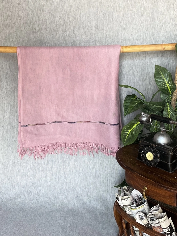 Pink Grey Cashmere Blanket