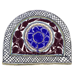 Blue & Brown Embroidered Tea Cozy