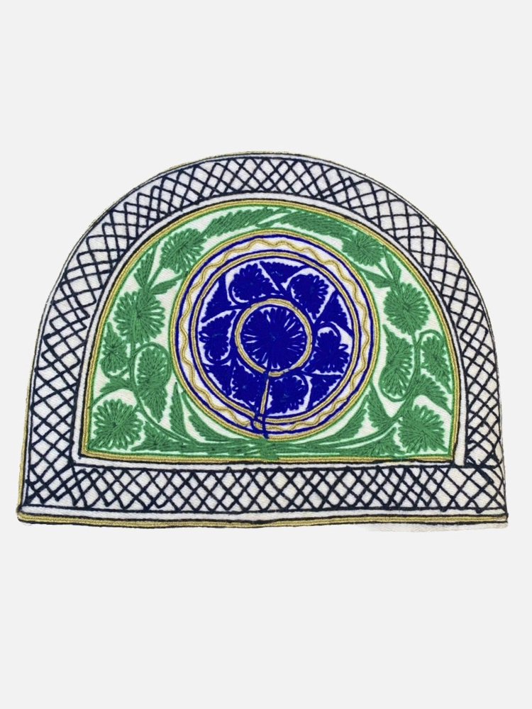 Blue & Green Embroidered Tea Cozy
