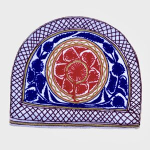 Blue & Red Embroidered Tea Cozy