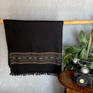 True Black Cashmere Blanket