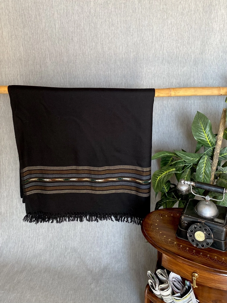 True Black Cashmere Blanket